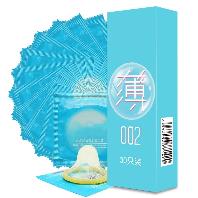 30 Stück Ultra Thin Condones Latex Dots Natur kautschuk Silikon Sex Kondome für Männer und Gleitmittel Männliche Empfängnis verhütung Penis hülle