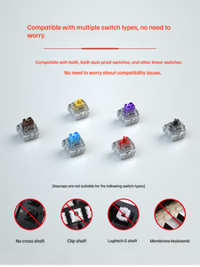 Keycap en PBT personnalisé, créatif, personnalisable, translucide, rose brume, petit, à <span class=keywords><strong>double</strong></span> peau, pour clavier mécanique, crème de pudding au <span class=keywords><strong>lait</strong></span>, gelée - Product Image 5