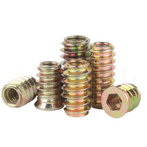 <span class=keywords><strong>Tuerca</strong></span> hexagonal interior de tipo pasante, <span class=keywords><strong>tuerca</strong></span> de diente exterior preincrustada oculta, conector de muebles, herrajes, grado 4.8, color - Product Image 6