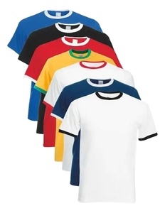 Camiseta Ringer <span class=keywords><strong>de</strong></span> Manga Corta para Hombre <span class=keywords><strong>de</strong></span> Alta Calidad, Directo <span class=keywords><strong>de</strong></span> Fábrica, Camiseta Ringer Personalizada - Product Image 1