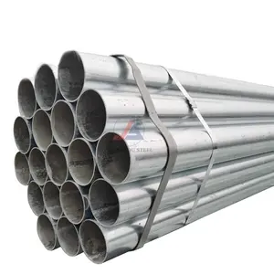 Tubo de acero galvanizado recubierto de zinc, inmersión en caliente, diámetro grande de 100mm, 170mm, 180mm, 200mm