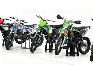 Moto tout-terrain de taille standard YBS 300cc, 4 temps, monocylindre, motocross, rapport de compression <span class=keywords><strong>11</strong></span>:1, 6 vitesses, jaune + bleu - Product Image 5