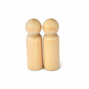 Grandi <span class=keywords><strong>Bambole</strong></span> di Legno da 3-9/16 Pollici di Altezza, Bambolotti in Legno per Artigianato e Giochi di Ruolo in Miniatura - Product Image 2