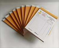 Carnet de reçus et factures autocopiantes NCR personnalisé de haute qualité, 2 feuillets, 50 jeux par carnet, impression personnalisée
