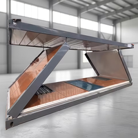 Maison conteneur pliable 20' contemporaine pour chambre, villa, salle de bain, atelier, bureau à domicile, hôtel, magasin, en panneaux sandwich d'acier