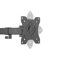 Support de moniteur double avec fixation rotative à 360 degrés, compatible avec les écrans de 32 pouces, supports de bureau et d'ordinateur portable (neuf)