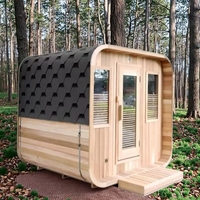 Sauna traditionnel en bois pour 2 à 6 personnes, soigneusement construit avec du bois de haute qualité