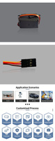 Servomoteur numérique Metal Gear 996 de 55g, 10kg, couple élevé, boîtier en plastique, moteur à noyau en fer, 180° °   Accessoire pour drone RC, UAV, bras robotique, voiture