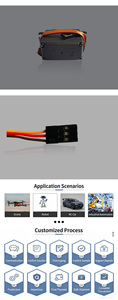 Servomoteur numérique Metal Gear 996 de 55g, 10kg, couple élevé, boîtier en plastique, moteur à noyau en fer, 180° °   Accessoire pour drone RC, UAV, bras robotique, voiture - Product Image 3