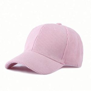 หมวกเบสบอลคอร์ดูรอยฤดูหนาวคุณภาพสูงสำหรับทุกเพศ มีจำหน่ายในราคาขายส่ง รับทำโลโก้ตามแบบทั่วไป หมวก 6 แผงสำหรับกิจกรรมกลางแจ้ง - Product Image 6