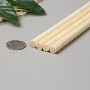 <span class=keywords><strong>Bambou</strong></span> Écologique Qualité Supérieure Droite Lisse Solide Vente en Gros Sucette 6mm 40cm Grands Bâtons Ronds de Bouleau Tiges de Cheville - Product Image 4