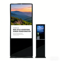 Affichage numérique LCD vertical sur pied avec prise en charge de l'animation tactile à 10 points pour les magasins de détail et l'utilisation commerciale