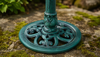 Fontaine de bassin à oiseaux à plusieurs niveaux en forme de statue de poisson, solaire, écologique, style Art déco, résine bronze, résistante aux intempéries, pour extérieur, sur piédestal