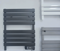 Calentador de Toallas Eléctrico Portátil de Aluminio HOPE T400-6, Garantía de 2 Años, Diseño Moderno, Uso Doméstico y Hotelero, Temporizador, Montaje en Pared