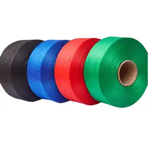 Latest pp fiber 300-2000D high Tenacity polypropylene filament yarn and pp yarn for weaving pp hollow yarn