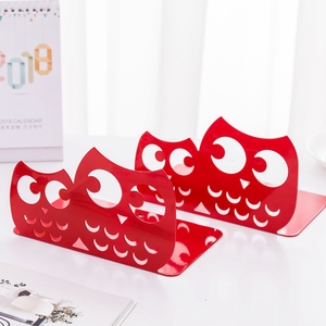<strong>Cute</strong> Owls Nonskid Metal <strong>Bookends</strong> Art <strong>Bookends</strong> for School Supplies 1 Pair As Book Holder - Product Image 6