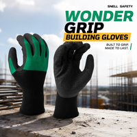 Gants de travail de sécurité en gros pour hommes, gants antidérapants enduits, protection multi-scénarios pour la pêche et les travaux de construction
