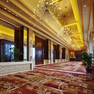 豪华酒店走廊地毯80% 羊毛20% 尼龙地毯与经典设计