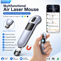 Souris laser multifonctionnelle 2,4 GHz, télécommande sans fil Bluetooth, pavé tactile, contrôleur de curseur pour téléphone, tablette, ordinateur portable, Smart TV