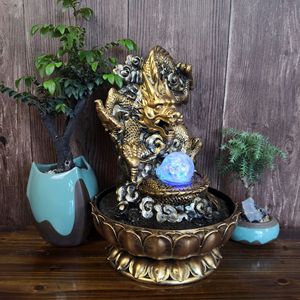 Estatua de dragón y Buda creativa directa de fábrica, artesanías de resina, adornos de agua corriente, decoración, modelo de Ángel elegante - Product Image 4