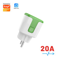 Enchufe inteligente Tuya con monitoreo de energía Temporizador WiFi Control remoto y comando de voz Tipo de enchufe europeo