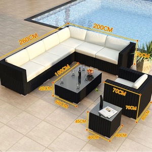 Factory Outdoor Patio Set Modern Design Garden Rattan PE <b>Material</b> Wholesale Price - Product Image 6