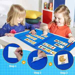 Vietnam Autism <b>Educational</b> Felt Material Vocabulary Learning Materials Speech Supplements Visual Communication <b>Book</b> for Kids - Product Image 3