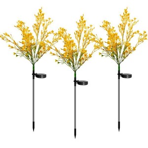 Lampe solaire LED artificielle en forme de fleur de colza pour jardin, piquet décoratif extérieur pour cour et pelouse - Product Image 2