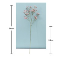 YL Fleurs artificielles de haute qualité en forme de souffle de bébé, en vrac, en plastique souple PVC, fleurs simulées pour centre de table