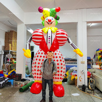 Nouveauté 2026 : Costume de mascotte gonflable de clown de 3,5 m en PVC imperméable et tissu Oxford pour performance de clown gonflable