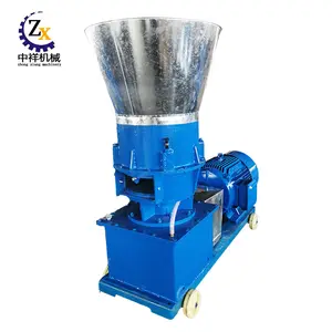 Model 210 four roller boiler live stock fish pellet diesel powered feed pellet machine
