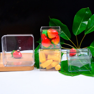Caja de Plástico Cuadrada para Almacenamiento, Caja de Dulces para Bodas de Alta Transparencia, Caja de Embalaje para Repostería Artesanal, Venta al por Mayor - Product Image 5