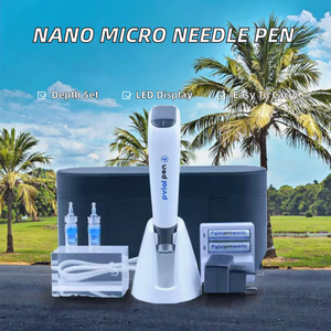 Py Lai Pen <strong>Dermapen</strong> <strong>4</strong> Pen Beauty Flying Needle LED Display Stainless Steel Nano Needle for Head US/IT/ZA Plug Types - Product Image 3