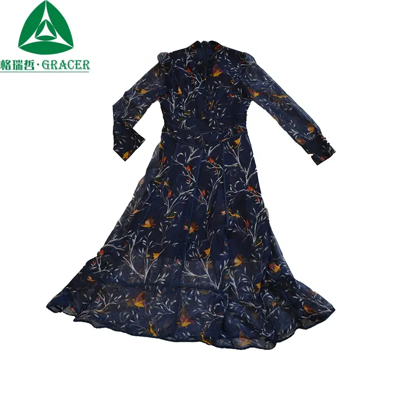Guangzhou pazarı kullanılan giysiler elbise ikinci el giysi kadın