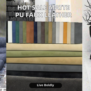 Vente en gros - Cuir PU mat effet litchi coloré et épais pour vestes, sacs, chaussures, canapés et usage décoratif - Product Image 2