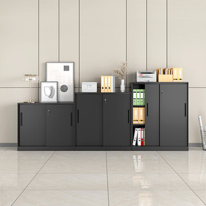 Văn phòng drawerless lưu trữ tập tin Modular tủ, đa chức năng màu xám trắng nhỏ có thể tháo rời tủ với CỬA ĐÔI & khóa - Product Image 6