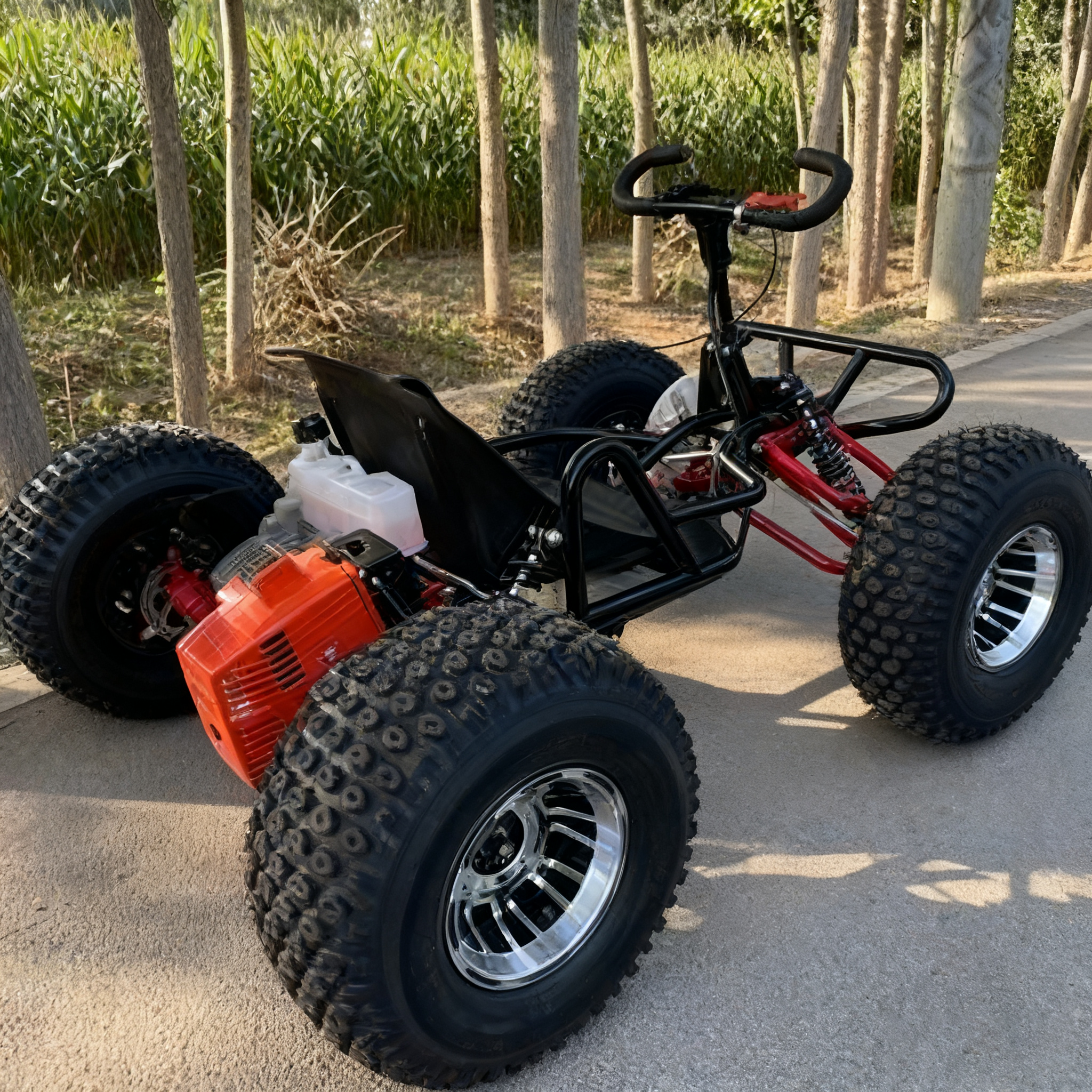 Pneu 12 pouces/moteur deux temps 110cc