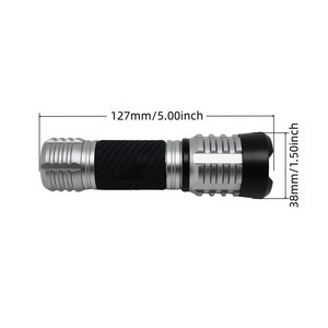 Tactical <strong>LED</strong> <strong>Flashlight</strong> Zoom Focus Strong Beam Rugged Metal <strong>Torch</strong> Waterproof Handheld Emergency Flash Lights AAA Battery <strong>Powered</strong> - Product Image 3