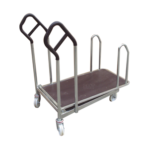 चीन आपूर्तिकर्ता बड़े हैंडल वेयरहाउस केज रोल प्लेटफॉर्म ट्रॉली - Product Image 6