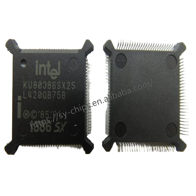 SY Chips 32-Bit Microprocessor MPU 80386SX Core 25MHz Speed KU80386SX25