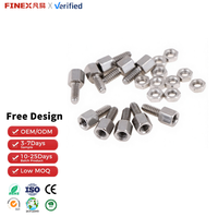 Lot de 10 paires de boulons à tête plate ISO standard en acier inoxydable M3, filetage D-Sub VGA 5+7mm, pour plaque de fixation de connecteur série