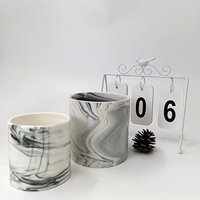 Pot de fleurs en céramique moderne de style chinois avec finition émaillée, design artisanal simple pour la décoration de bureau, la maison et le jardin