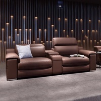 Chaise inclinable électrique moderne siège de cinéma maison réglable en bois pour banquet pour cinéma ou salon