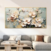 Affiche murale moderne abstraite paysage floral et arbre, impression sur toile écologique et imperméable, pour décoration de salon et cadeau