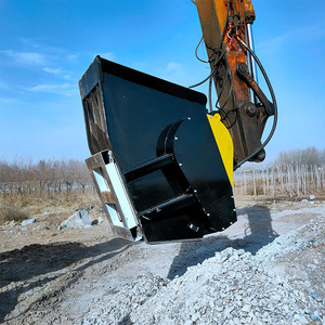 Cazo triturador de un solo eje para excavadora, para trituración de escombros de construcción - Product Image 2