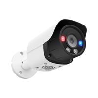 Cámara IP Bullet PoE YCX H.265 5MP con Alarma de Luz Roja y Azul, Detección Facial, VCA, AI-ISP, Visión Nocturna Super Color
