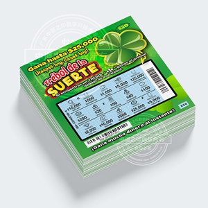 Low Cost Custom Printed Paper Scratch and Win Cards High Quality Lotto Cards in China - Product Image 1