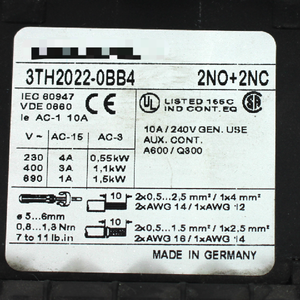 Relé de Control 3TH2022-0BB4 con Supresor de Sobretensiones 3TX4490-3R, Relé de Control 3TH2022-0BB4 con Supresor de Sobretensiones 3TX4490-3R, PLC Programable - Product Image 1