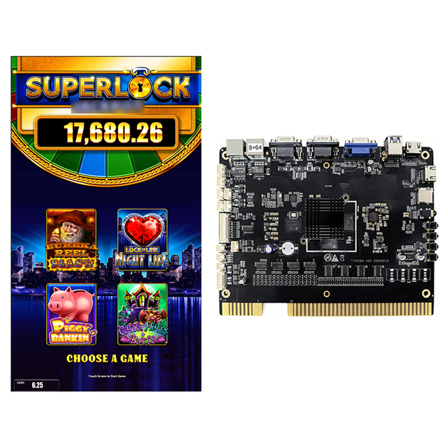 Maker Factory Price America Popular Arcade Skill Game PCB Board 4 in 1 Multi Games Super Lock for Vertical Screen Game Machine
