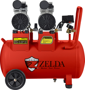 Bomba de Aire Silenciosa Sin Aceite ZD6002-50L Mini 220V 8 Bar de Uso Industrial con 2 Motores en Venta - Product Image 2
